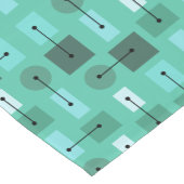 Chemin De Table Court Âge atomique formes simples Turquoise (Coin)