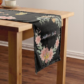 Chemin De Table Court Aïd Moubarak | Fleurs du Ramadan Calligraphie de l (In Situ)