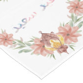 Chemin De Table Court Aïd Moubarak | Fleurs du Ramadan Calligraphie de l (Coin)