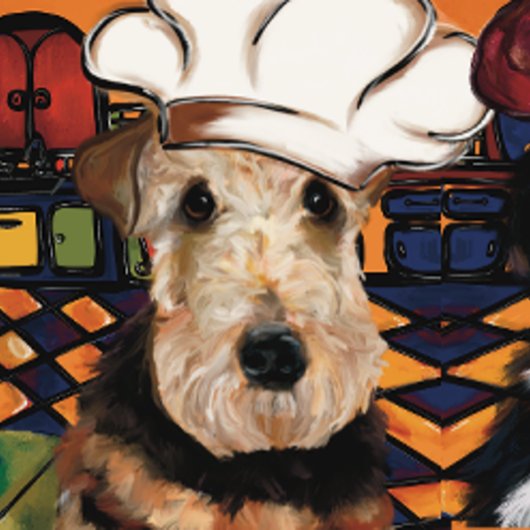 Chemin De Table Court Airedale Terrier