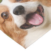 Chemin De Table Court Ajouter photo de chien personnalisé Customisé (Coin)