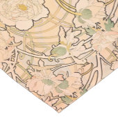 Chemin De Table Court Alfonse Mucha Art Nouveau Peonies (Coin)