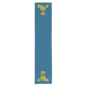 Chemin De Table Court Aloha Pineapple Collection Runner Table Turquoise (Devant)