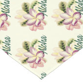Chemin De Table Court Aloha Plumeria (Coin)