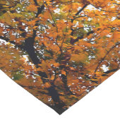 Chemin De Table Court Ambre Feuilles de l'automne (Coin)