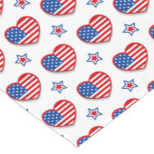 Chemin de table court American Hearts (Coin)