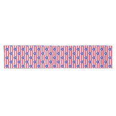 Chemin De Table Court American Star's And Stripes Short Table Runner (Horizontal)