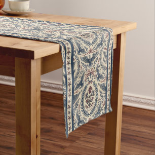 Chemin De Table Court Americana Eagles Étoiles et Rayures Florales ID129
