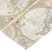 Chemin De Table Court Ancienne carte du monde (Coin)