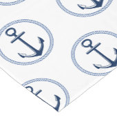 Chemin De Table Court Ancre nautique Marine Blue Table Runner (Coin)