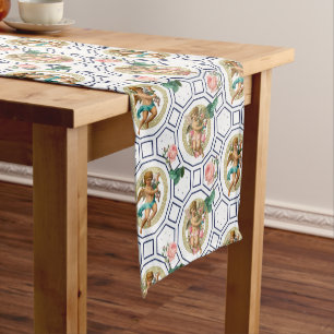 Chemin De Table Court Anges, Baroque, rococo, vintage,