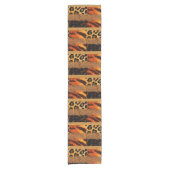 Chemin De Table Court Animal léopard et tigre (Devant)