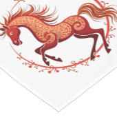 Chemin De Table Court Année du cheval 2026 (Coin)
