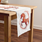 Chemin De Table Court Année du cheval 2026 (In Situ)