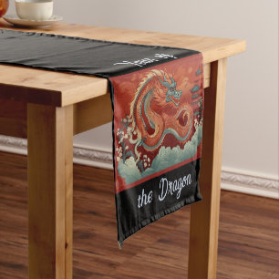 Chemin De Table Court Année du coureur de table Dragon