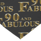 Chemin De Table Court Anniversaire 90 ans (Coin)