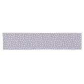 Chemin De Table Court Anniversaire Fleur Foncé (Horizontal)
