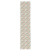 Chemin De Table Court Antler Deer Green Forest Motif (Devant)