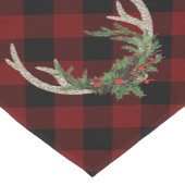 Chemin De Table Court Antlers Russes Boho Deer | Floral de Noël (Coin)