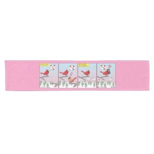 Chemin De Table Court Appels de accouplement d'oiseaux modernes comique