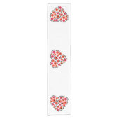 Chemin De Table Court Apricot Orange Flower Hearts (Devant)