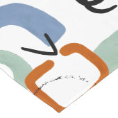 Chemin De Table Court Aquarelle abstraite (Coin)