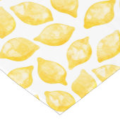 Chemin De Table Court Aquarelle Citron Motif (Coin)