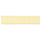 Chemin De Table Court Aquarelle Citron Motif (Horizontal)