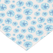 Chemin De Table Court Aquarelle de sable bleu aquatique (Coin)