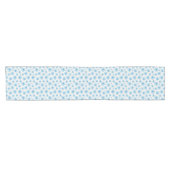 Chemin De Table Court Aquarelle de sable bleu aquatique (Horizontal)