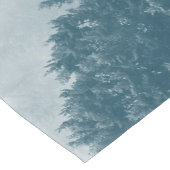 Chemin De Table Court Aquarelle des arbres forestiers (Coin)