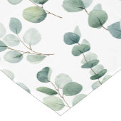 Chemin De Table Court Aquarelle eucalyptus feuilles (Coin)