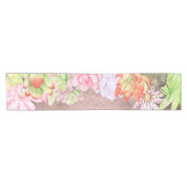 Chemin De Table Court Aquarelle magique Succulents (Horizontal)