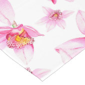 Chemin De Table Court Aquarelle Orchidées Design 15 (Coin)