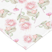 Chemin De Table Court Aquarelle Rose Rose Gold Specks Couleur de table (Coin)