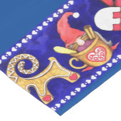 Chemin De Table Court Aquarelle suédoise rouge blanche bleue solide de (Coin)