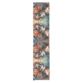 Chemin De Table Court Aquarelle vive Dia de los Muertos Catrina (Devant)