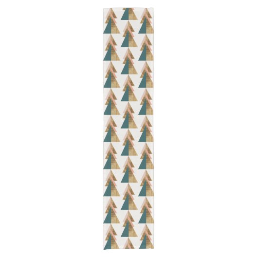 Chemin De Table Court Arbre de Noël minimal Courte Table Runner (Devant)
