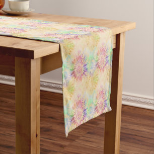 Chemin De Table Court Arc-en-ciel des couleurs Motif de tournesol