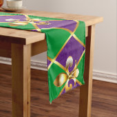 Chemin De Table Court Arrière - plan de bijoux Mardi Gras (In Situ)