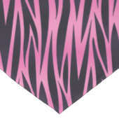 Chemin De Table Court Arrière - plan rose de rayure de zèbre (Coin)