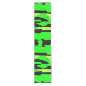 Chemin De Table Court Art abstrait citron vert (Devant)