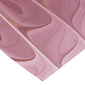 Chemin De Table Court Art Abstrait Fractal Fleur & Tons de Bourgogne (Coin)