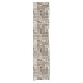 Chemin De Table Court Art neutre fait sur commande de tuile de mosaïque (Devant)