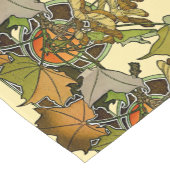 Chemin De Table Court Art Nouveau Alphonse Mucha Feuille Motif (Coin)