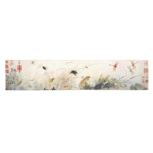 Chemin De Table Court Art oriental chinois ancien en début d'automne (Horizontal)