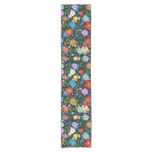 Chemin De Table Court Art populaire floral mexicain (Devant)