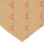 Chemin De Table Court Art populaire Inséparable (Coin)