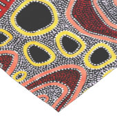 Chemin De Table Court Art Tribal Abstrait africain (Coin)