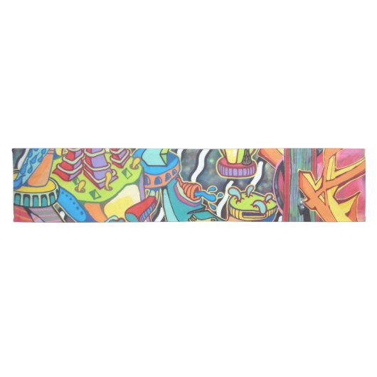 Chemin De Table Court Art urbain 1. (Horizontal)